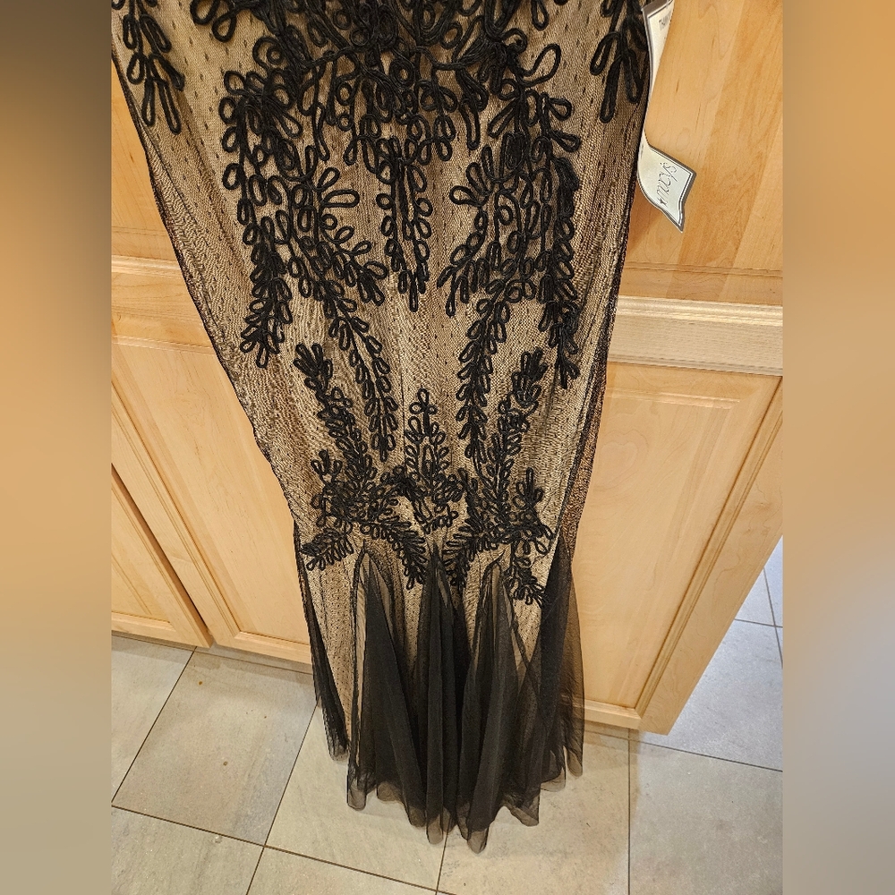 Betsy & Adam Soutache Mermaid Evening Dress Size 10 NWT 279$ A19462 - Picture 7 of 11